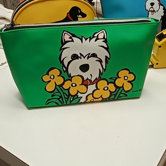 marc tetro Handbags - Westie makeup tote / toiletry bag